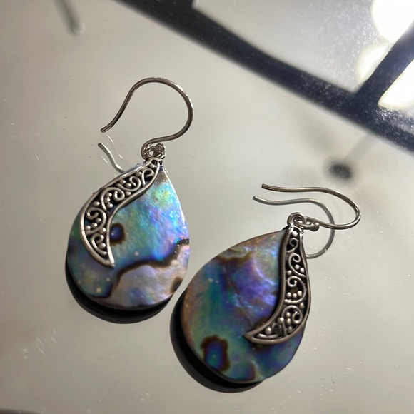 Beautiful multicolored teardrop earrings - Picture 1 of 2